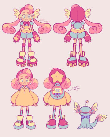 Kit and Clips character designs